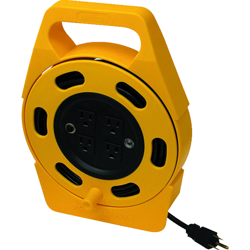 Woods® PowerCaddy+ Extension Cord 7.6 m/24.9 ft. Black