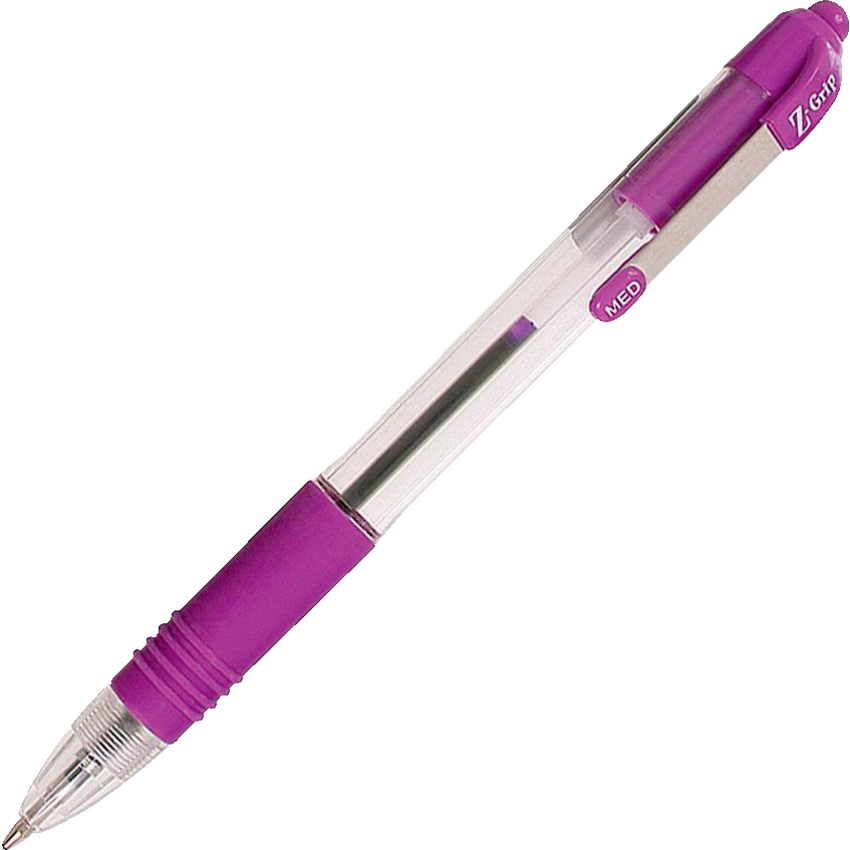 Zebra Z-Grip™ Retractable Ball Point Pen Medium Point Violet