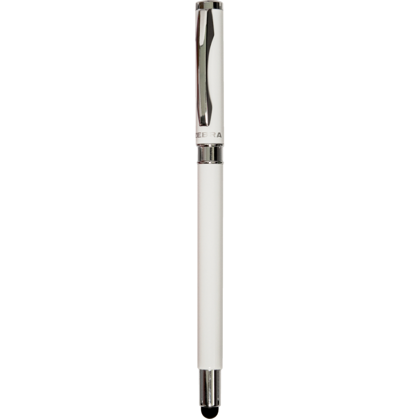 Zebra Z-1000™ 2-in-1 Stylus Ball Point Pen with Cap White Barrel