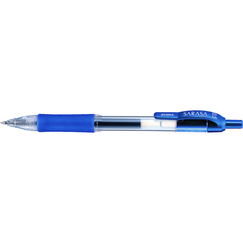 Zebra Sarasa™ Retractable Gel Pen 0.5 mm Blue 12/box
