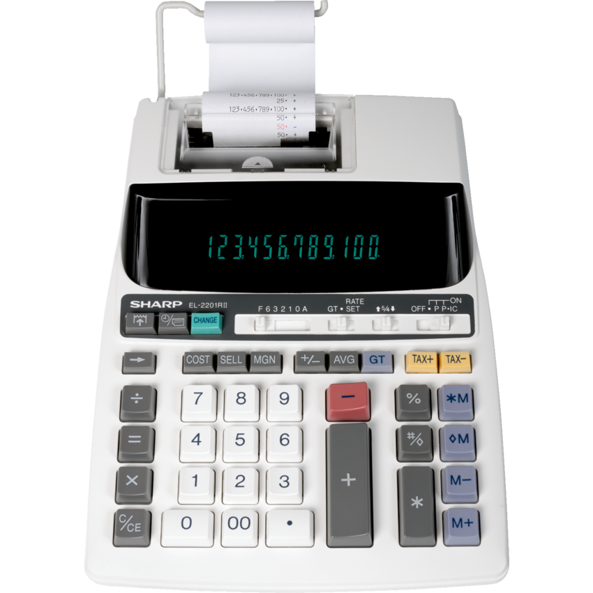 Sharp EL2201RII Desktop Printing Calculator