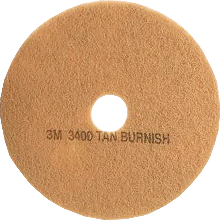 3M™ Floor Pads Burnish Pad 3400 17" Tan 5/case
