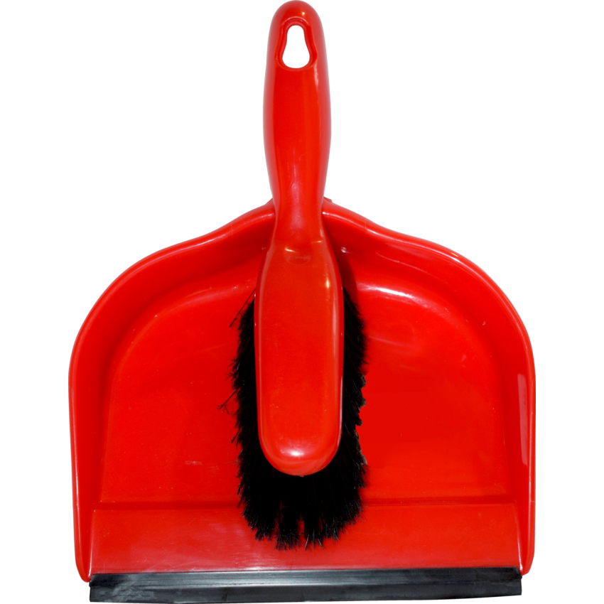 Globe™ Clip-On Dustpan and Brush Set 9-1/2