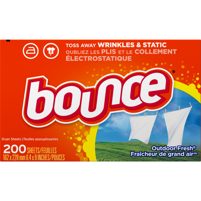Bounce® Dryer Sheets Outdoor Fresh 200 sheets/box