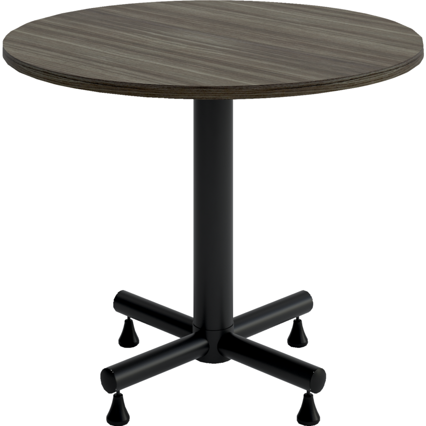 HDL® Innovations 36" Round Cafeteria Table Grey Dusk