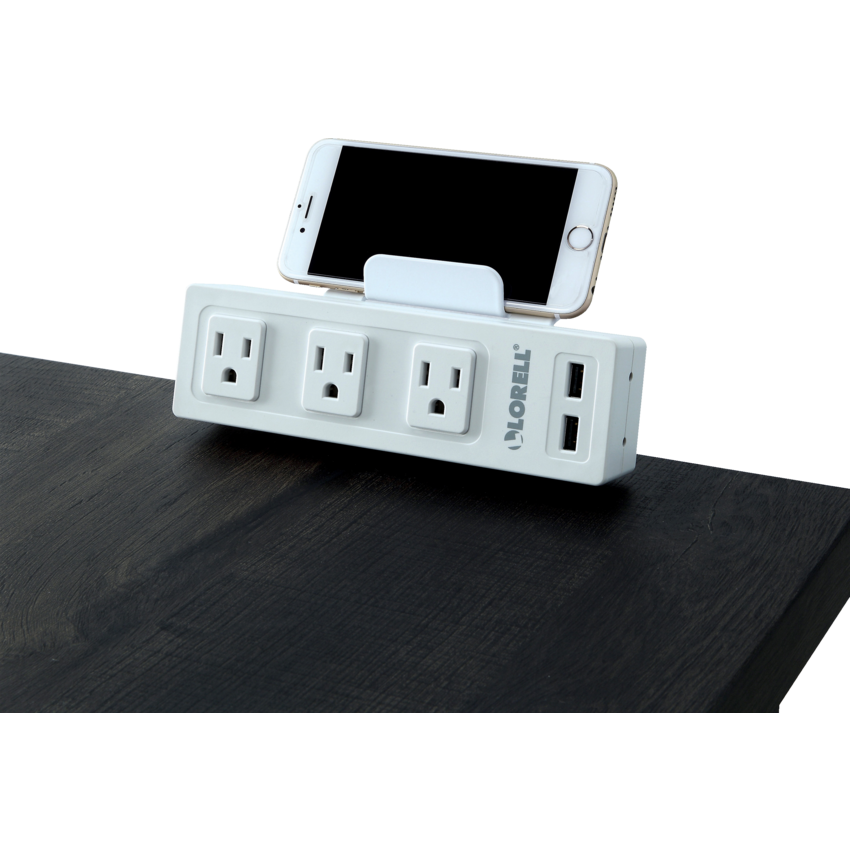 Lorell® AC Power Center with USB Charger Desktop White