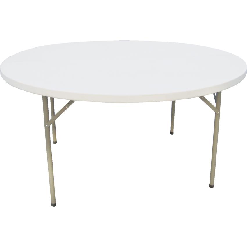 HDL® Toughlite Round Folding Table 60" x 29"H Grey